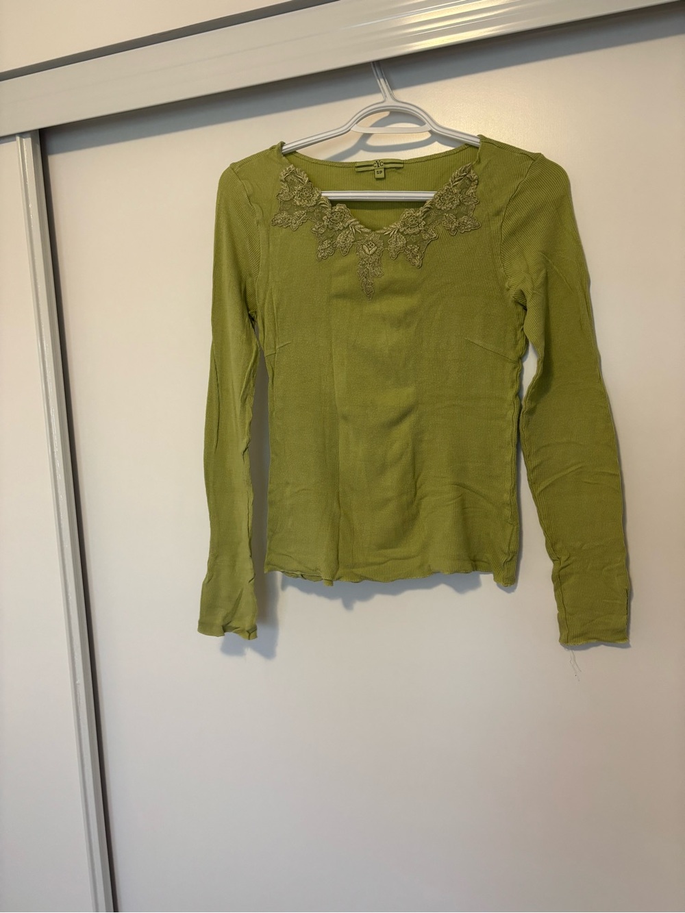 Green long sleeve top